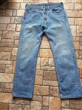 Levi's Men's 505 Regular Fit Medium StoneWashed 36x32 Straight Denim Jeans